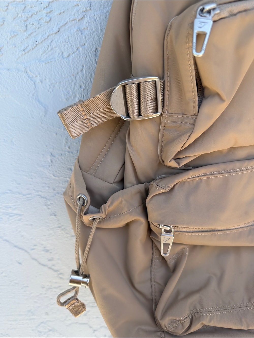 Gymshark Tan Everyday Backpack with Multiple Pockets - Picture 3 of 10
